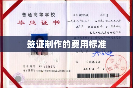天台签证制作的费用标准