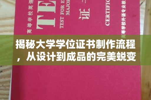 天台揭秘大学学位证书制作流程，从设计到成品的完美蜕变