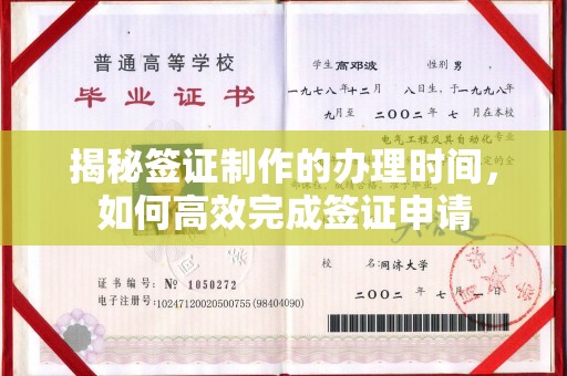 天台揭秘签证制作的办理时间，如何高效完成签证申请
