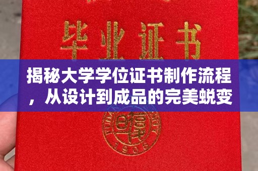天台揭秘大学学位证书制作流程，从设计到成品的完美蜕变
