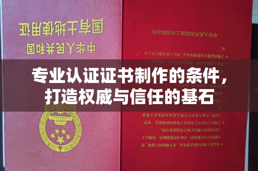 天台专业认证证书制作的条件，打造权威与信任的基石
