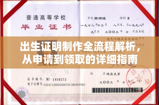 天台出生证明制作全流程解析，从申请到领取的详细指南
